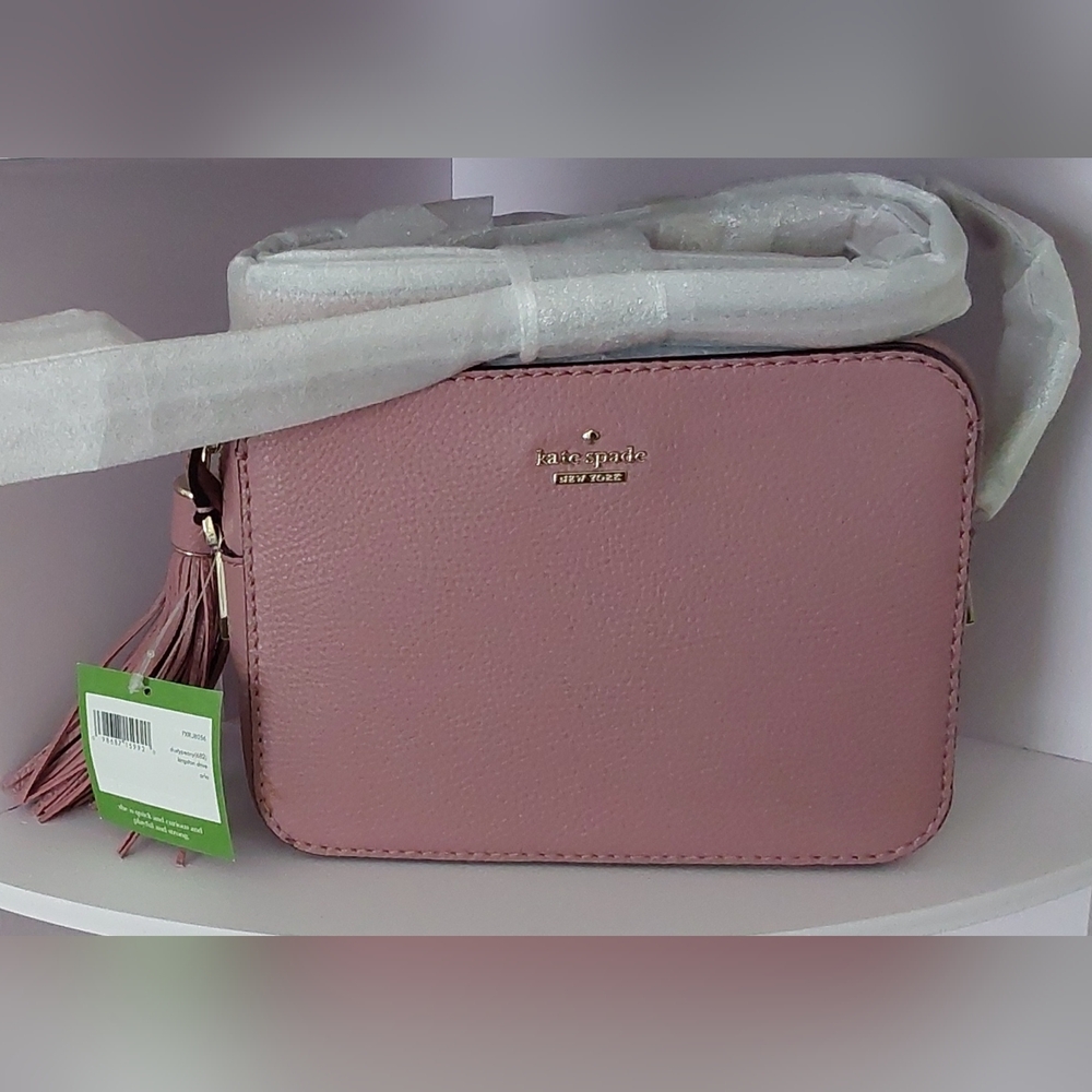 Kate Spade Blush Pink Camera Crossbody Bag With Gold Hardware - Picture 2 of 7